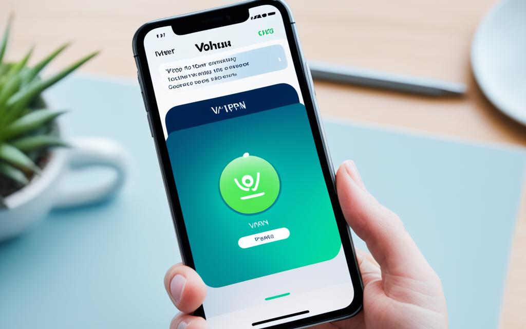 turn off vpn through app iphone