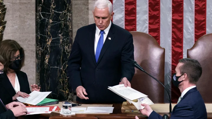 Pence says violent Jan. 6 rioters pardoned by Trump ‘should never get a dime’
