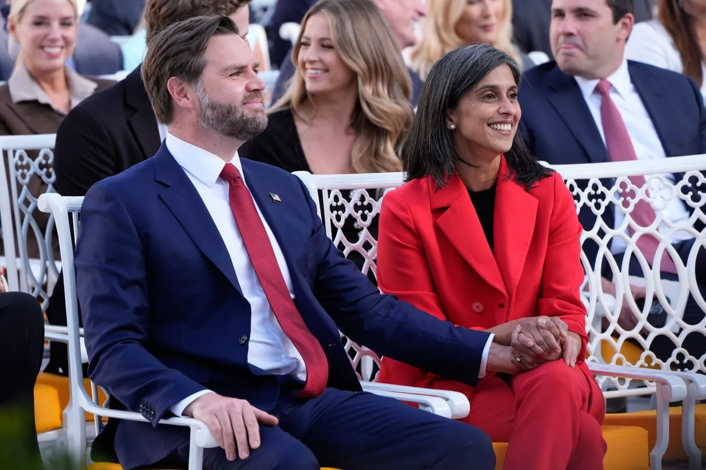 Usha Vance pokes fun at ‘political significance’ of maternity dress