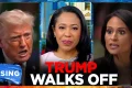 Trump storms out of interview after getting pressed on his baseless claims