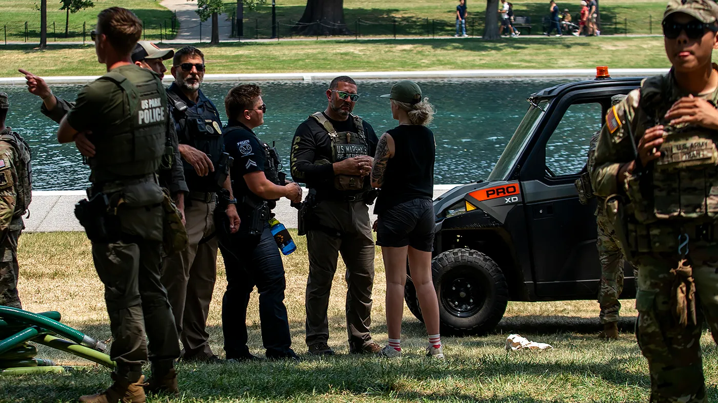 Interior: 5 arrested for vandalism in connection with Lincoln Memorial Reflecting Pool