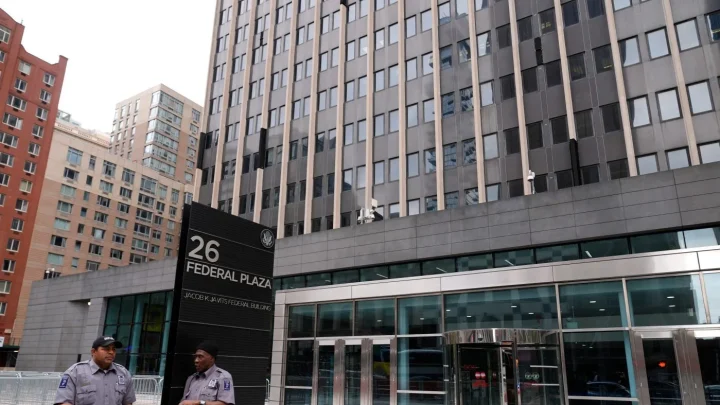 Man arrested after setting off explosive outside NY federal building