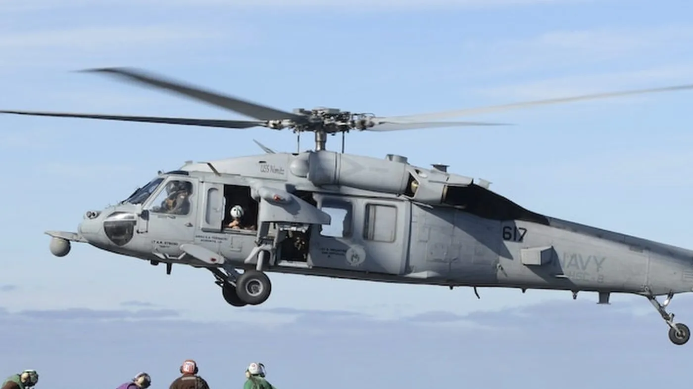Navy helicopter makes emergency landing in Arabian Sea, one crew missing