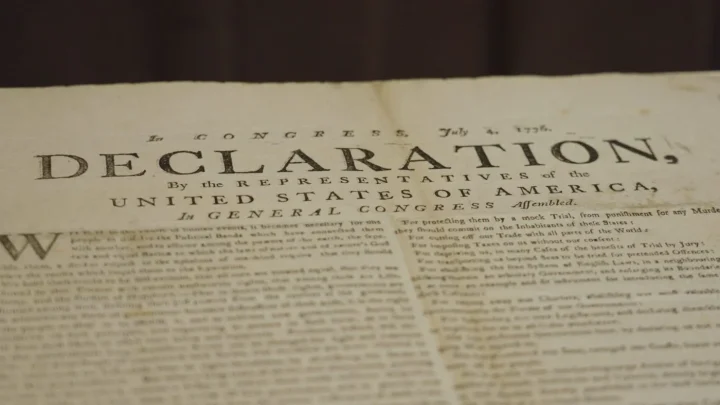 Rare ‘Exeter’ copy of Declaration of Independence discovered in UK