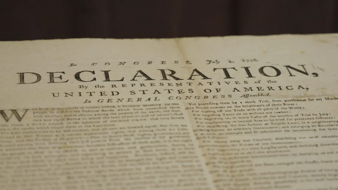 Rare ‘Exeter’ copy of Declaration of Independence discovered in UK
