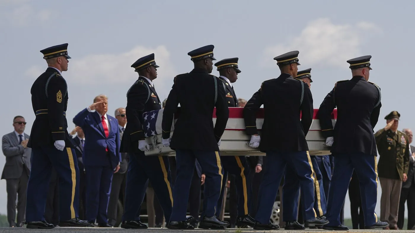Trump attends return of troops killed in Jordan, Iraq; warns Iran will ‘pay the price’