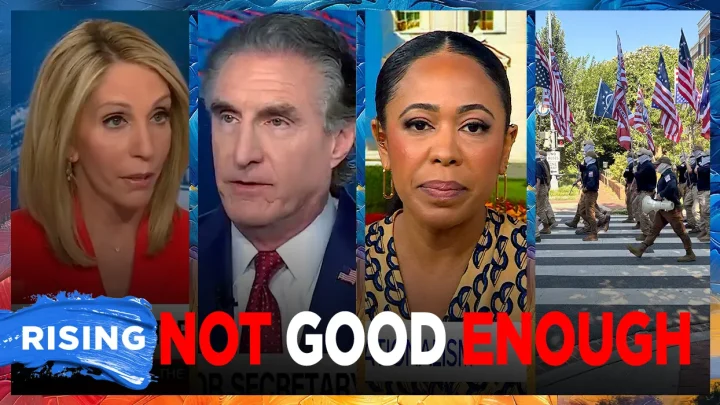 Dana Bash presses Doug Burgum as he deflects on Patriot Front march