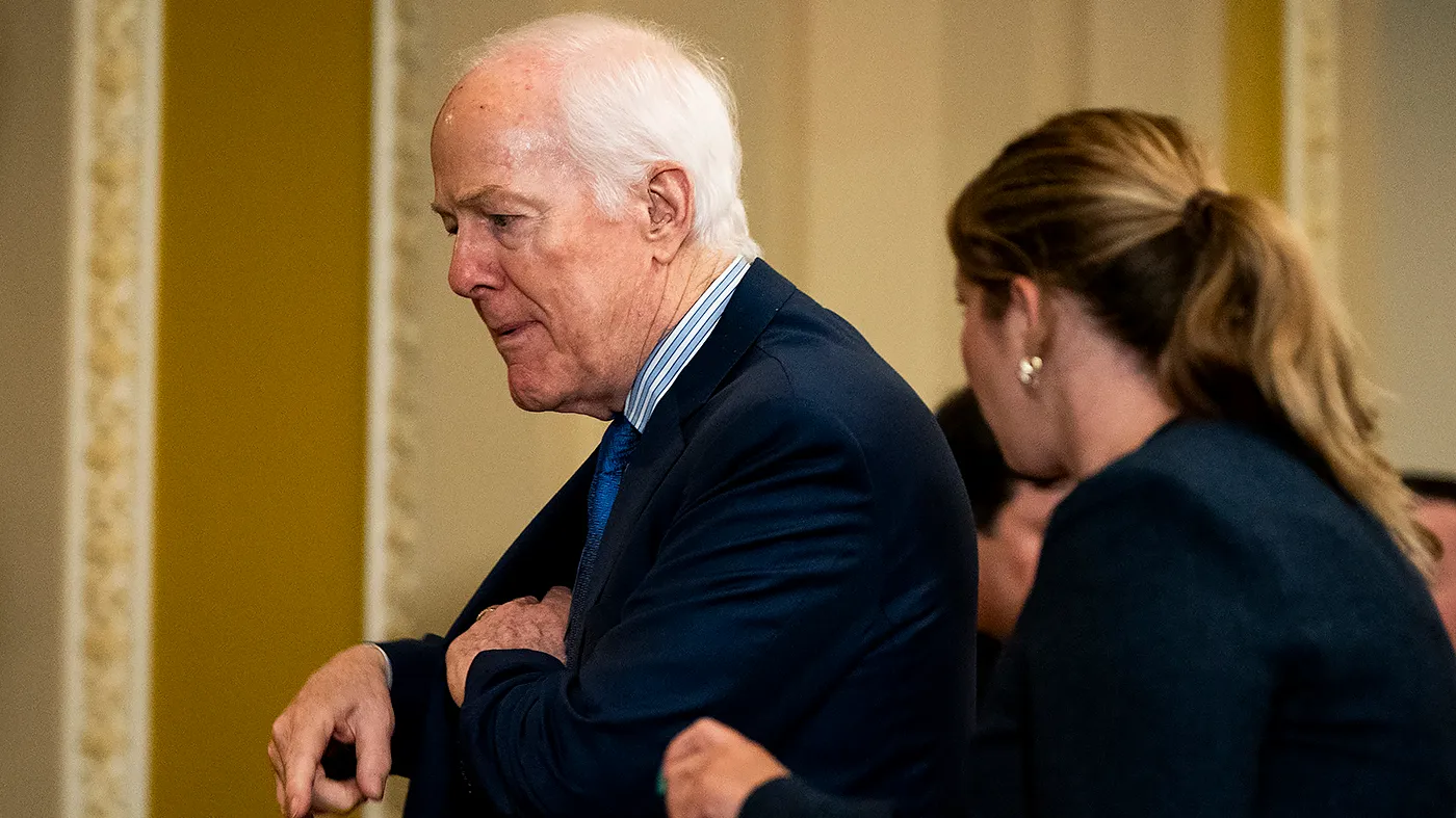 Trump shrugs off Cornyn’s hold on Blanche: ‘I heard he’s going through quite nicely’