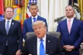 Trump posts map with American flag emblazoned over Canada, Greenland, Mexico