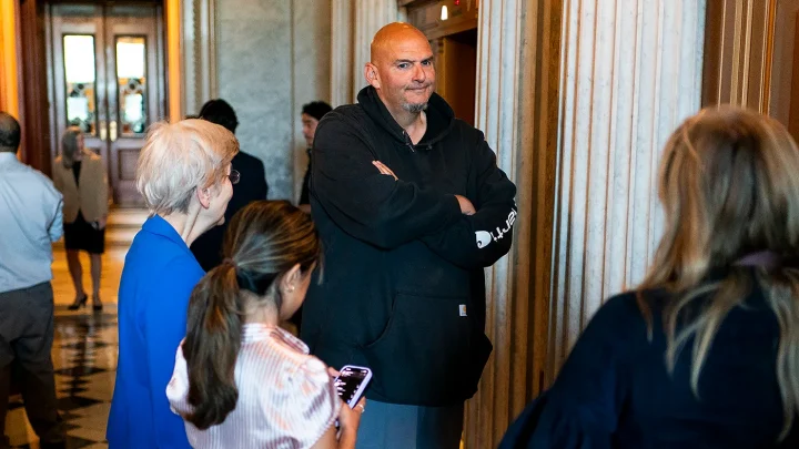 Fetterman appears in video praising McCormick at GOP midterm convention